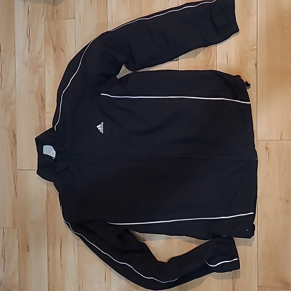 Adidas women's medium black thin jacket